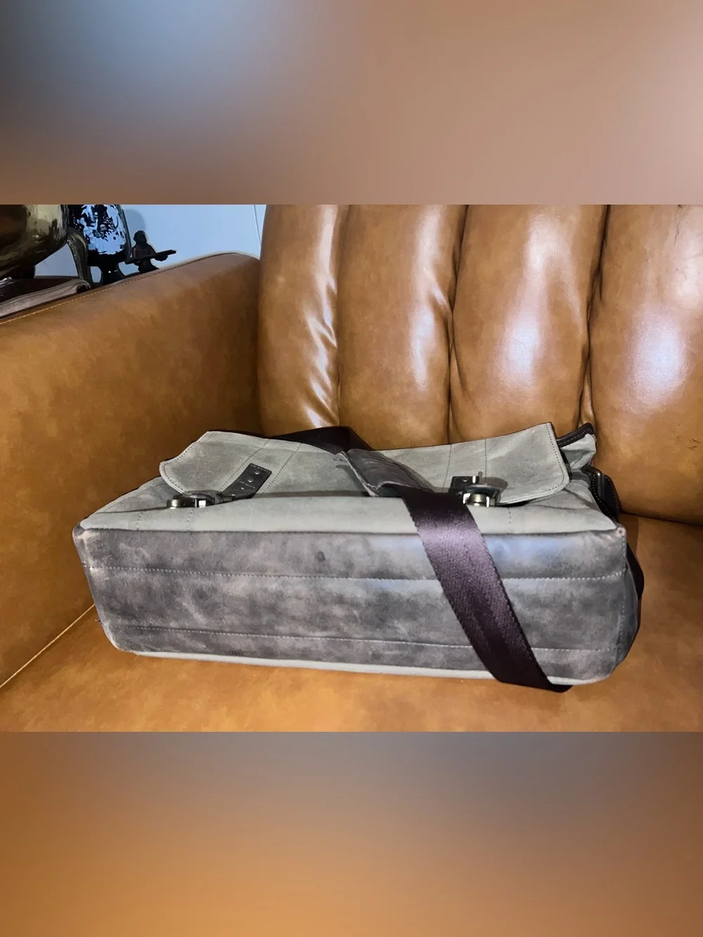 ONA The Union Street Messenger Bag | Ranger Tan, Waxed Canvas & Leather